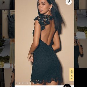 Black Backless Dress